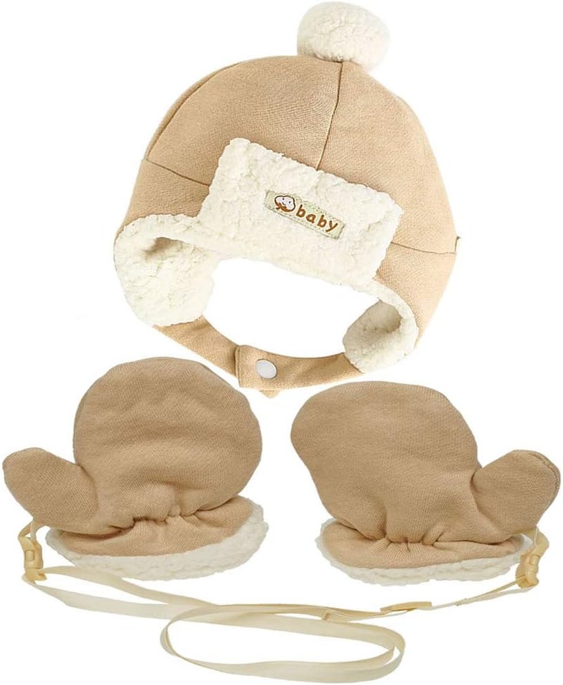 Paladoo Baby Mittens Sherpa Lined Fleece 0-24 Months Winter - Image 1